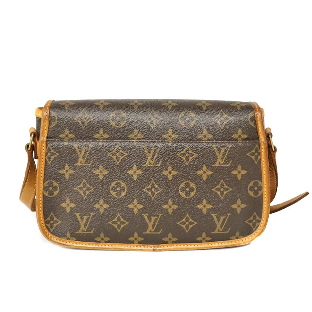 Louis Vuitton Shoulder Monogram LV Bag Brown Sologne